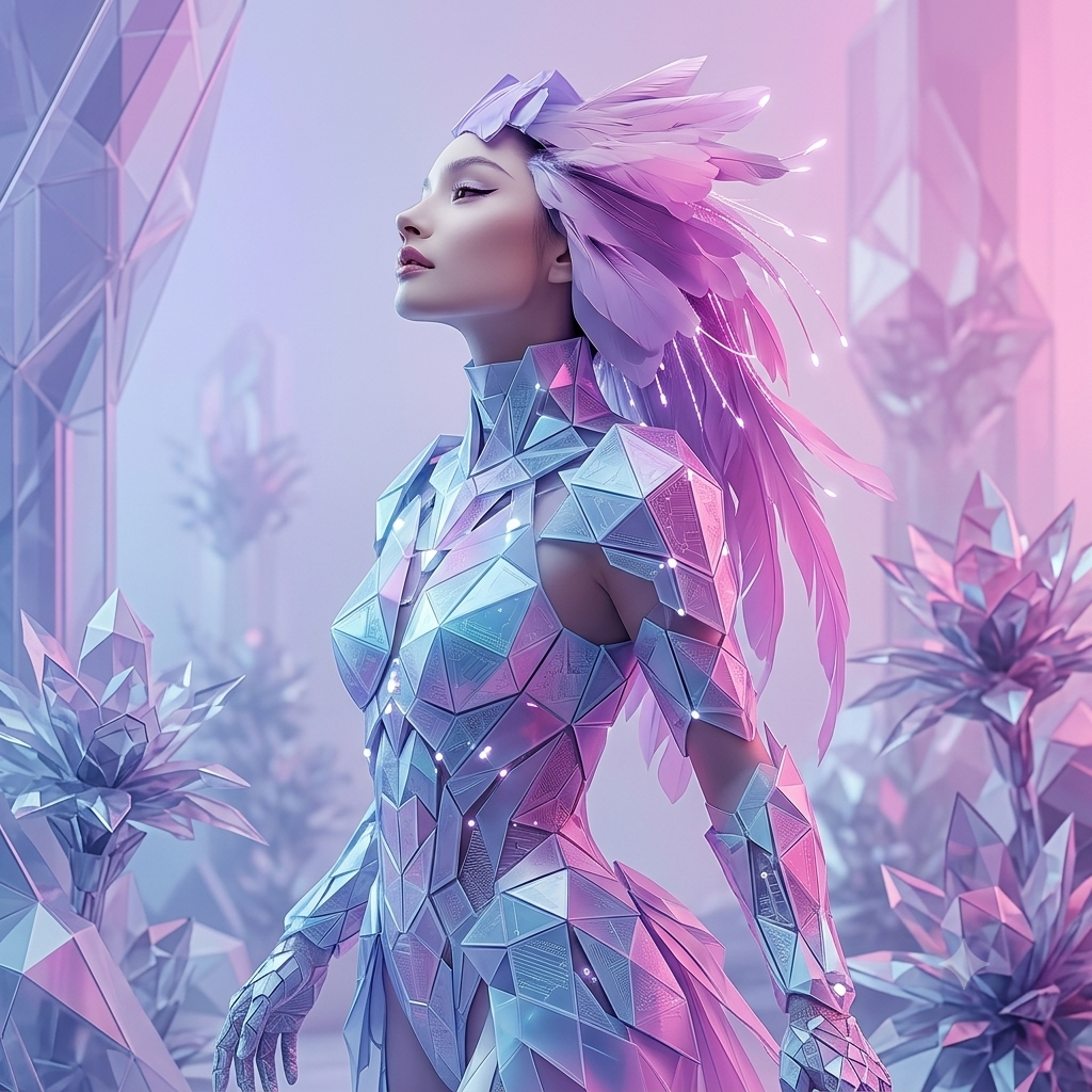 Mujer futurista imagen de marca para SEM